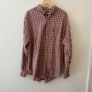 VTG Abercrombie Fitch Mens XL Baggy Plaid Y2K Long Sleeve Button Up 90s‎ Shirt